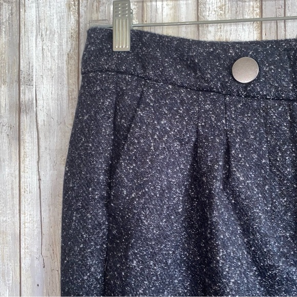 NWT ModCloth Navy Blue Tweed High Rise Wide Leg Pants - Picture 5 of 9